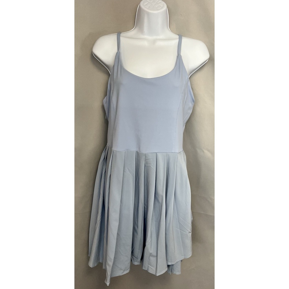 Halara‎ Women's Pleated Sport Dress Light Blue Sz Large New